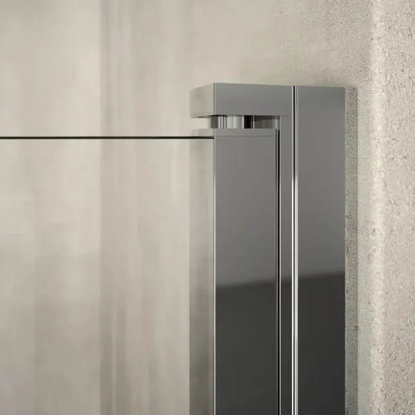 Mampara de ducha abatible Olimpia Negra – Diseño minimalista y apertura abatible para un baño más amplio y elegante - Imagen 4